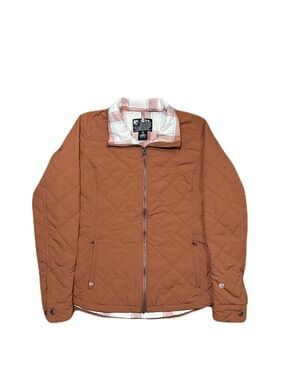 Kuhl Women's Stunnr Insulated Full Zip Jacket Mocha Brown Flannel Lined Large